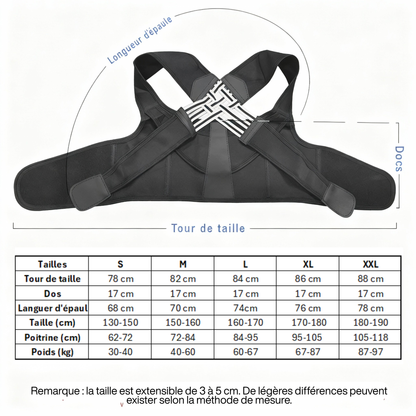 Correcteur de posture - Ajustable
