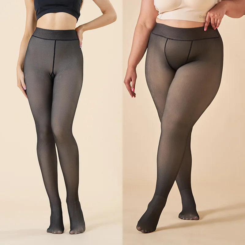 LegsFit™ Collant Thermique Ultra-Chaud – Effet Transparence & Confort Hiver