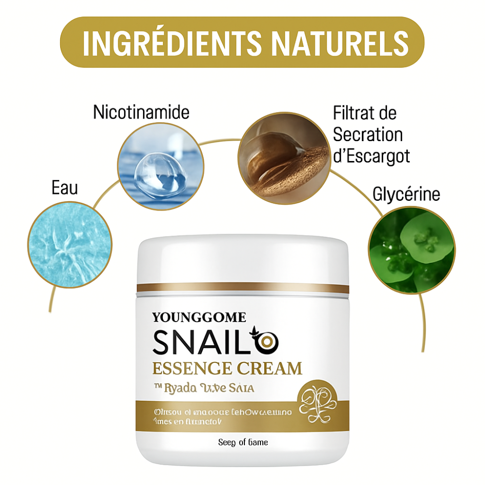 Crème Essence à la Bave d’Escargot & Acide Hyaluronique