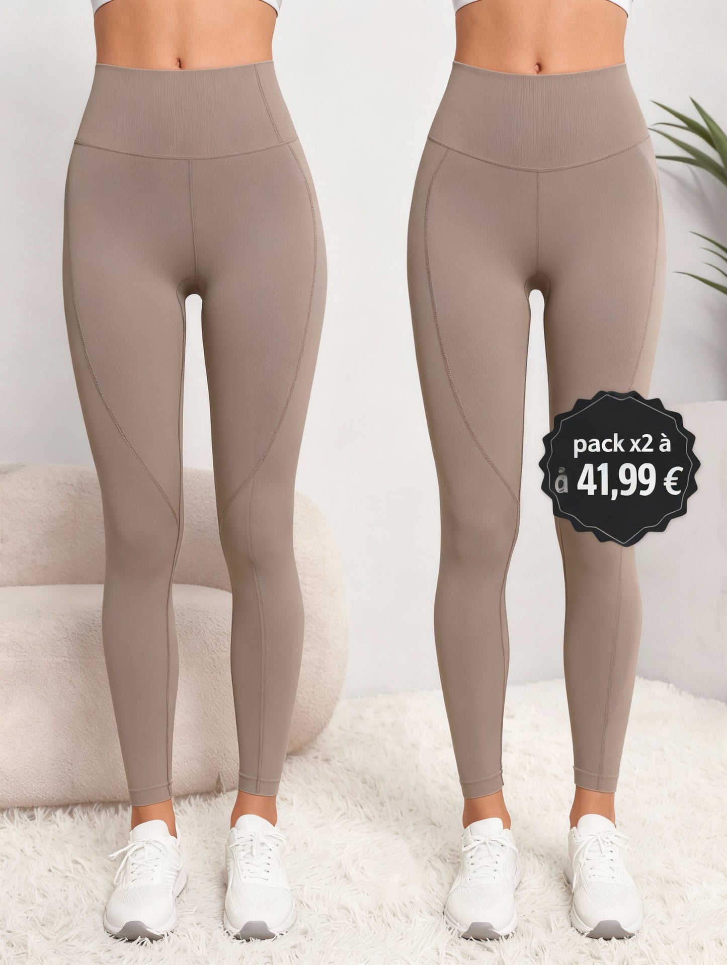 Legging Sport Sculptant Squat-Proof – Maintien & Confort 4-sens