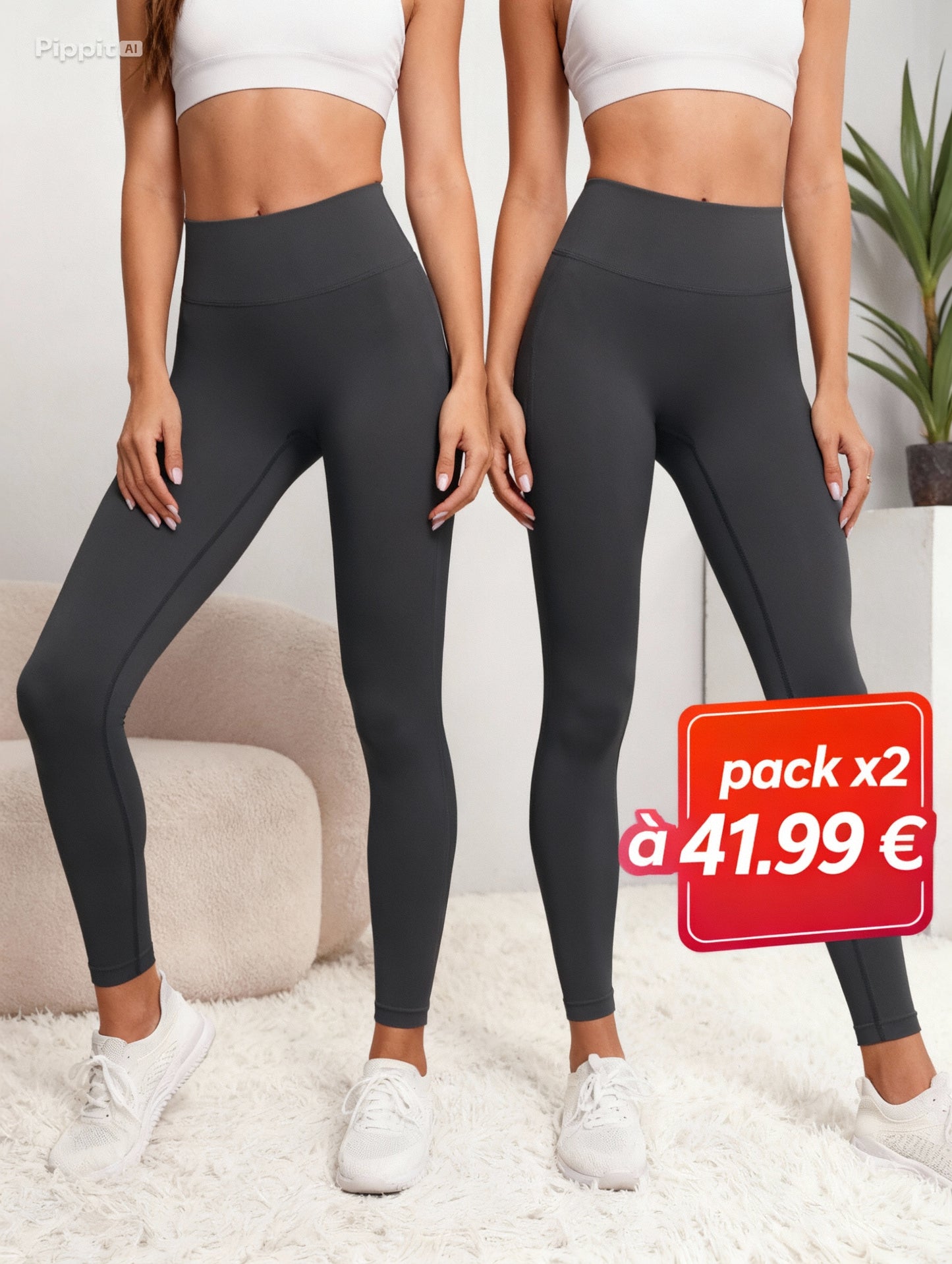 Legging Sport Sculptant Squat-Proof – Maintien & Confort 4-sens