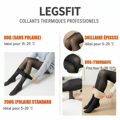 LegsFit™ Collant Thermique Ultra-Chaud – Effet Transparence & Confort Hiver